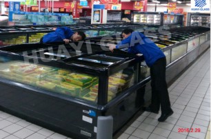 沃爾瑪超市節(jié)能改造項目之——307店島柜加蓋